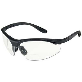 Safety Cheaters Radians CH1 Cheaters Bifocal Safety Glasses W/Clear Lens & Carry Case